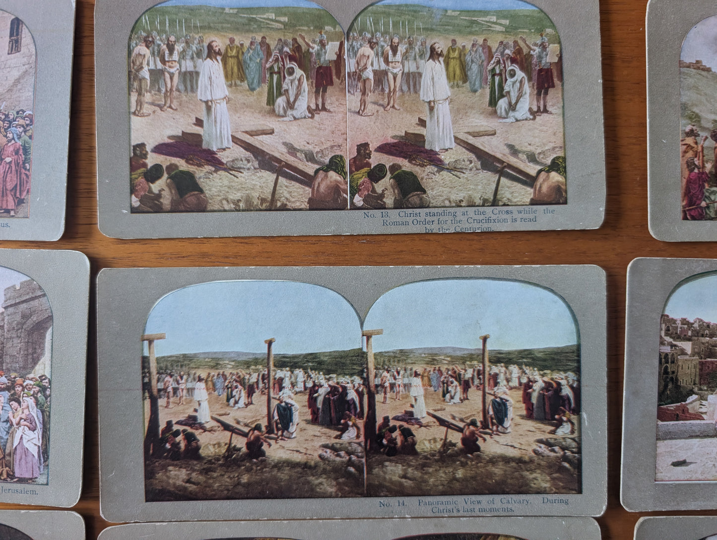 25 Vintage Bible Themed Stereoscopic Cards