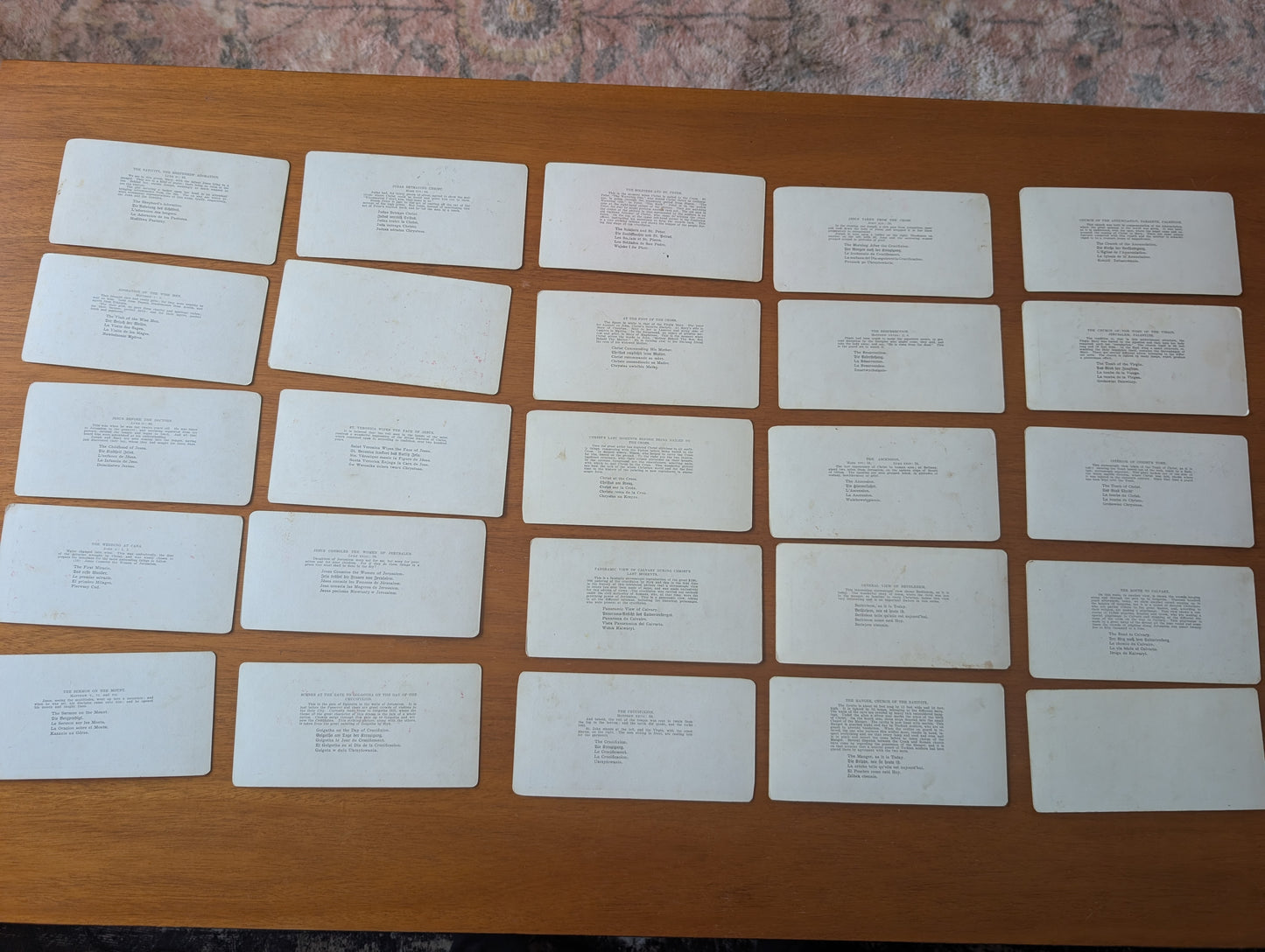 25 Vintage Bible Themed Stereoscopic Cards