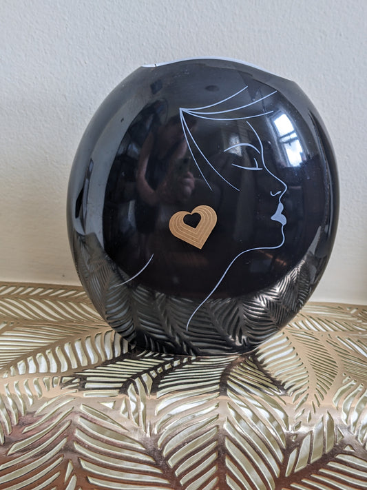 Black 1980s Vase