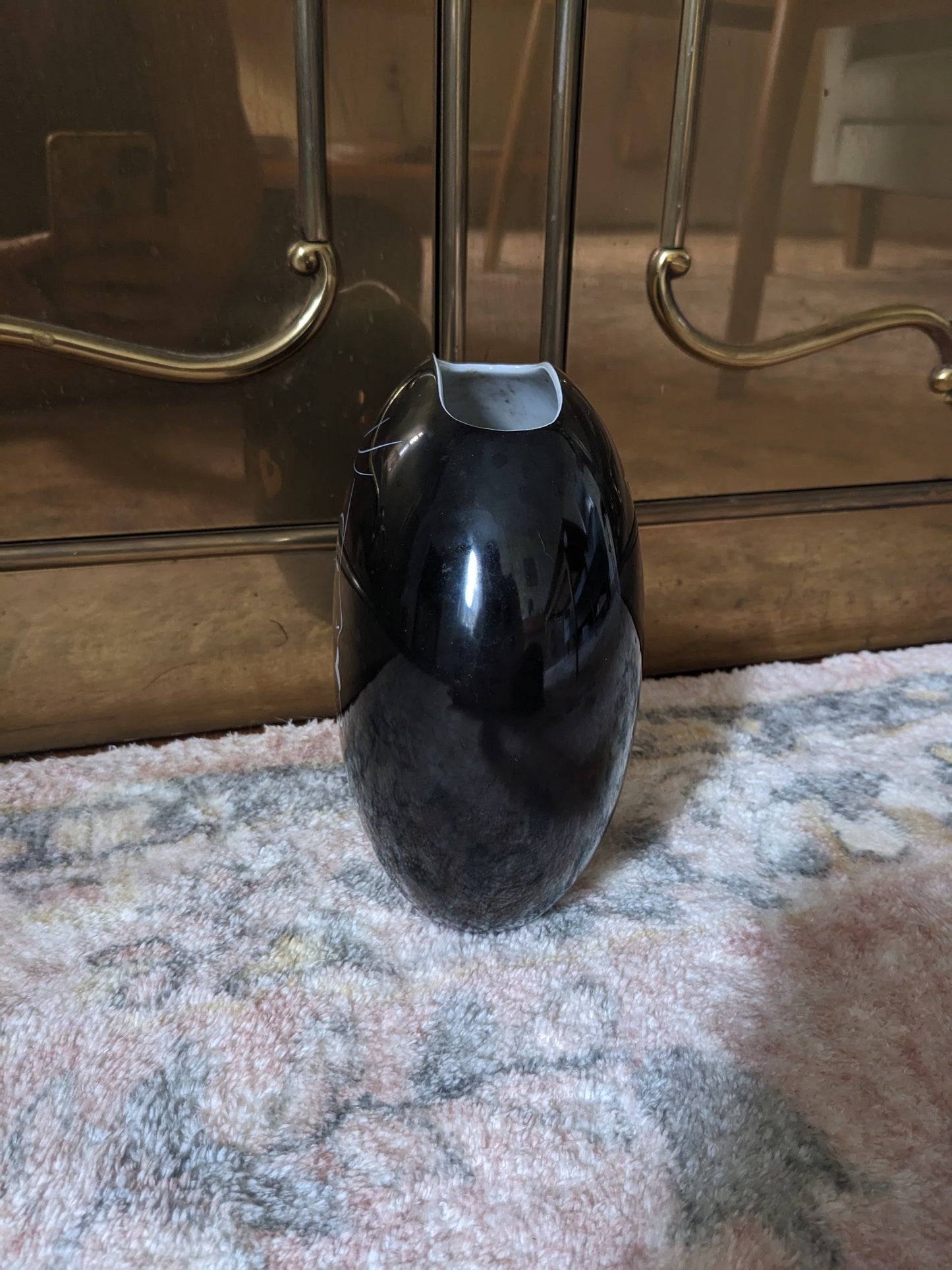 Black 1980s Vase