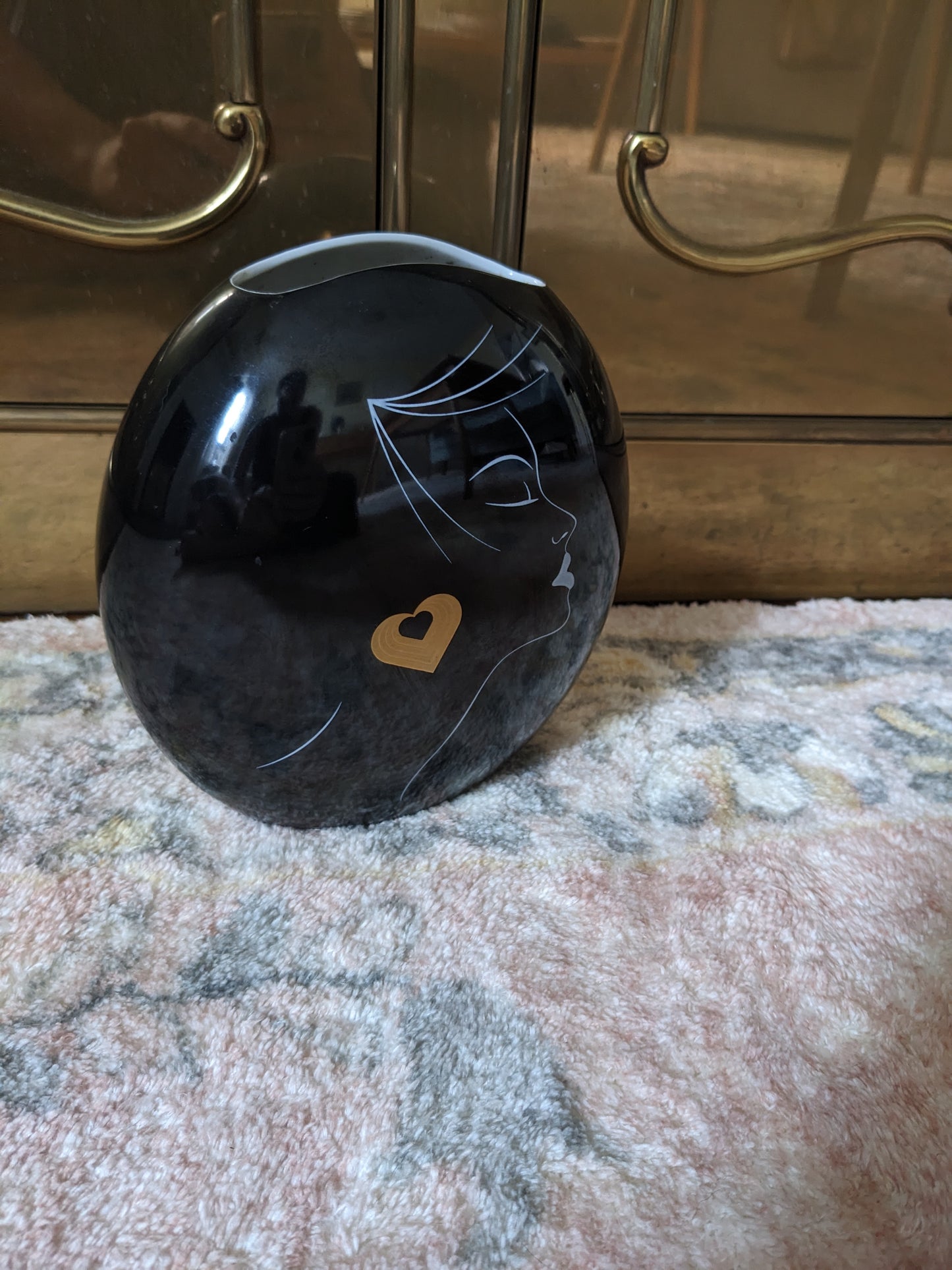 Black 1980s Vase