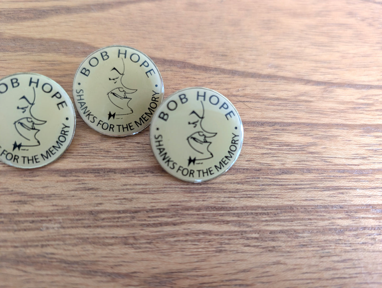 Three Bob Hope Shanks for the Memory Pins