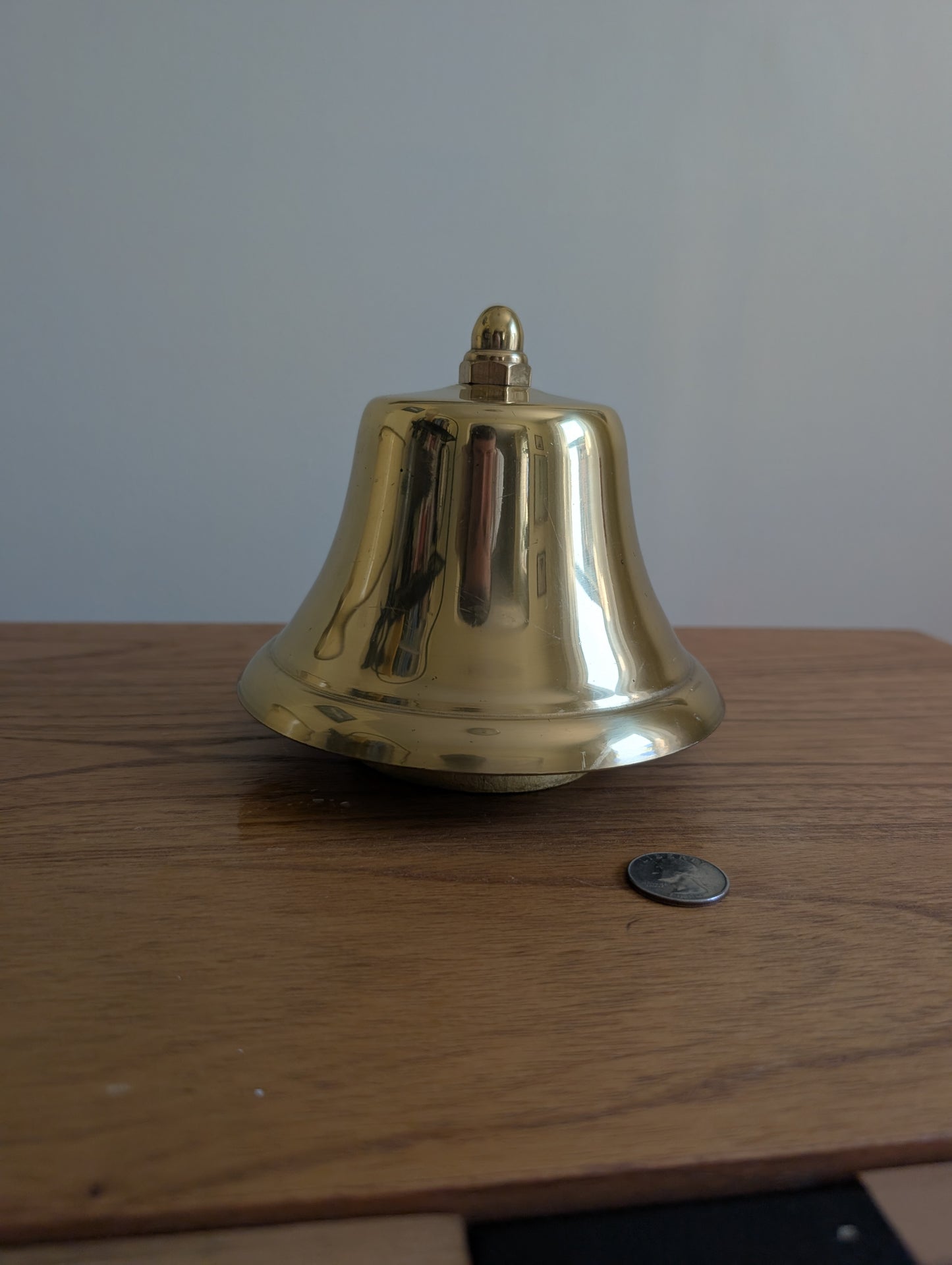 Solid Brass Bell on a Stand