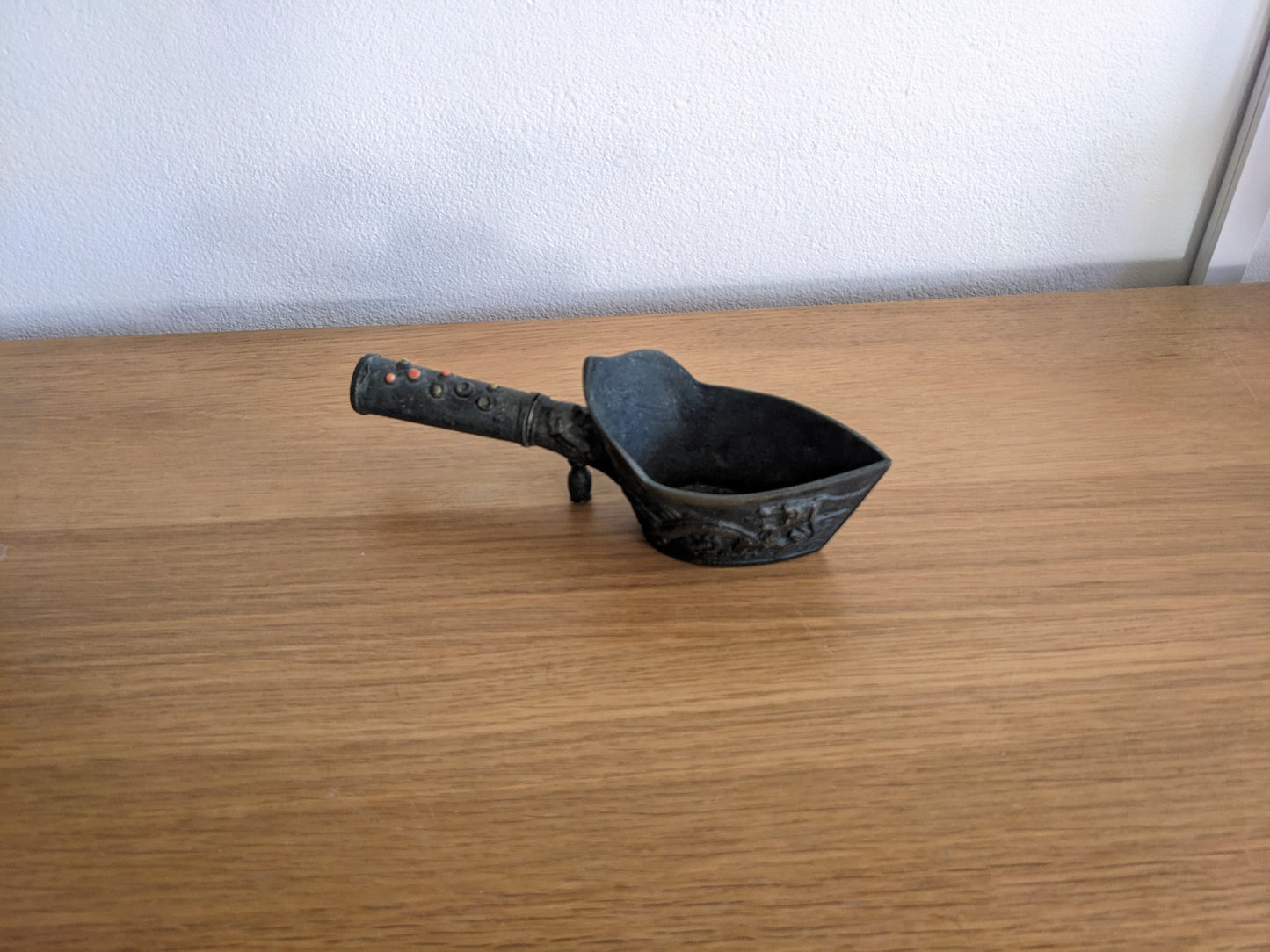 Brass Rice Scoop with Dragon Design