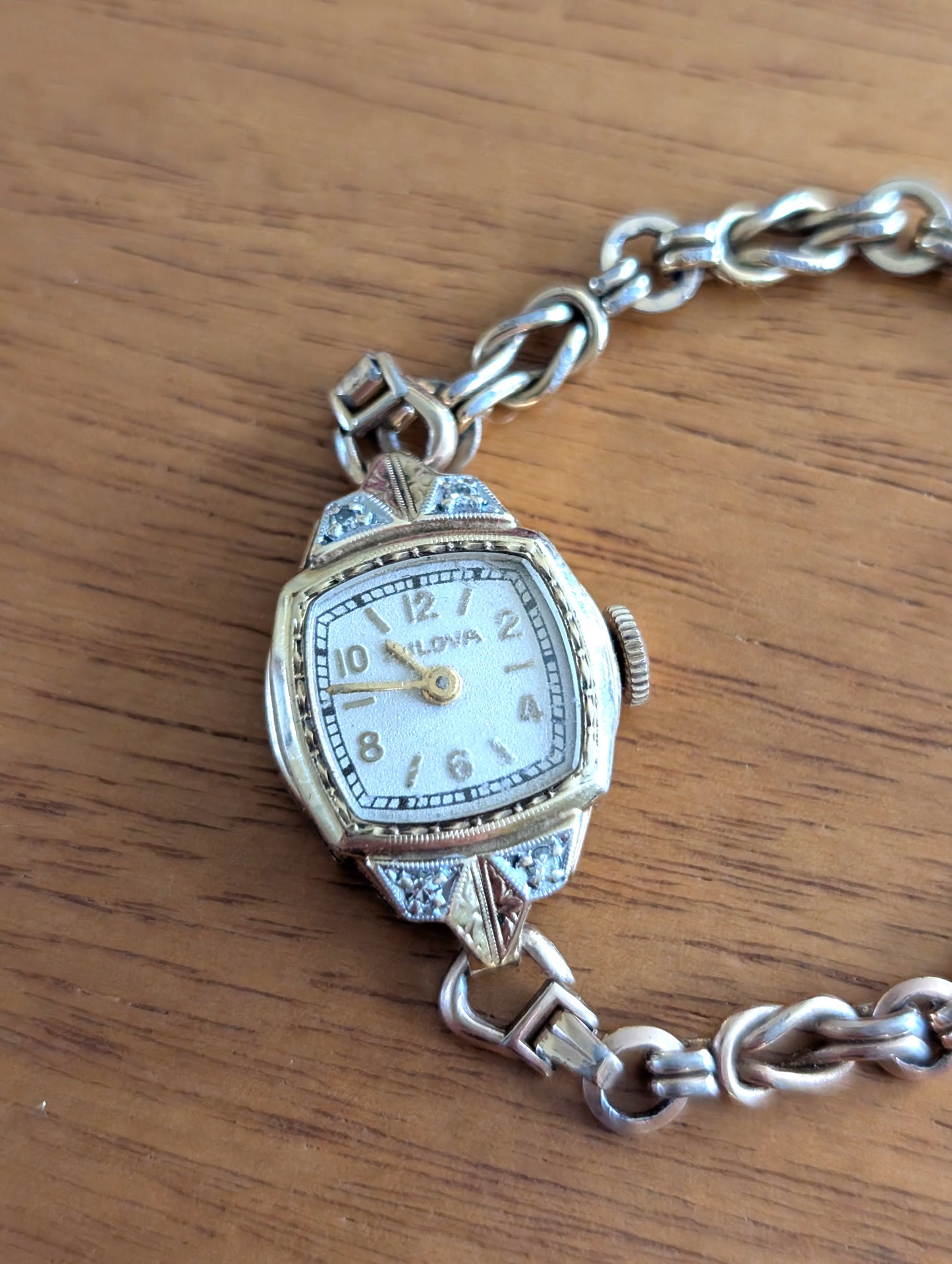 Lady Bulova Watch with Diamonds includes Original Box