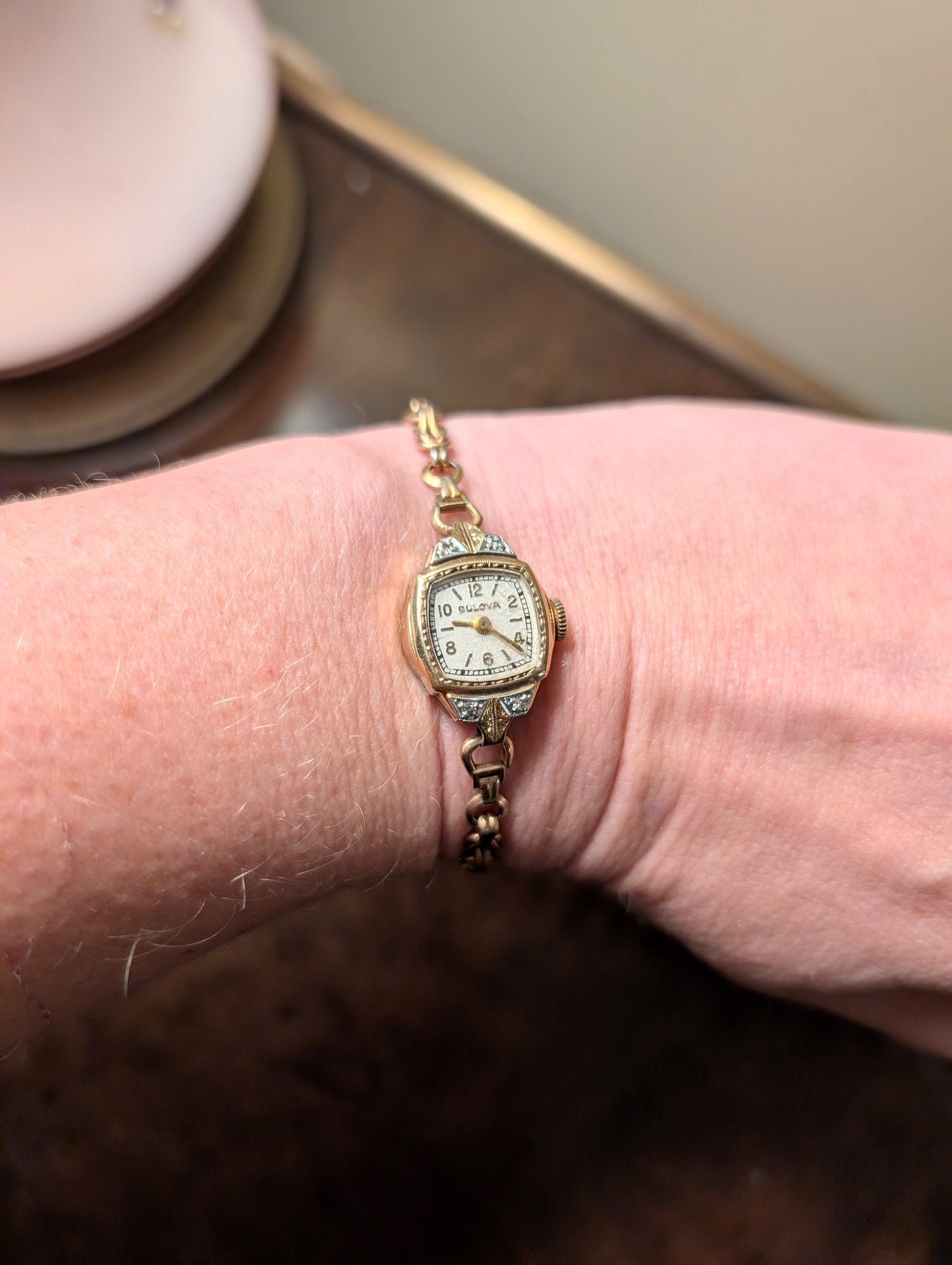 Lady Bulova Watch with Diamonds includes Original Box