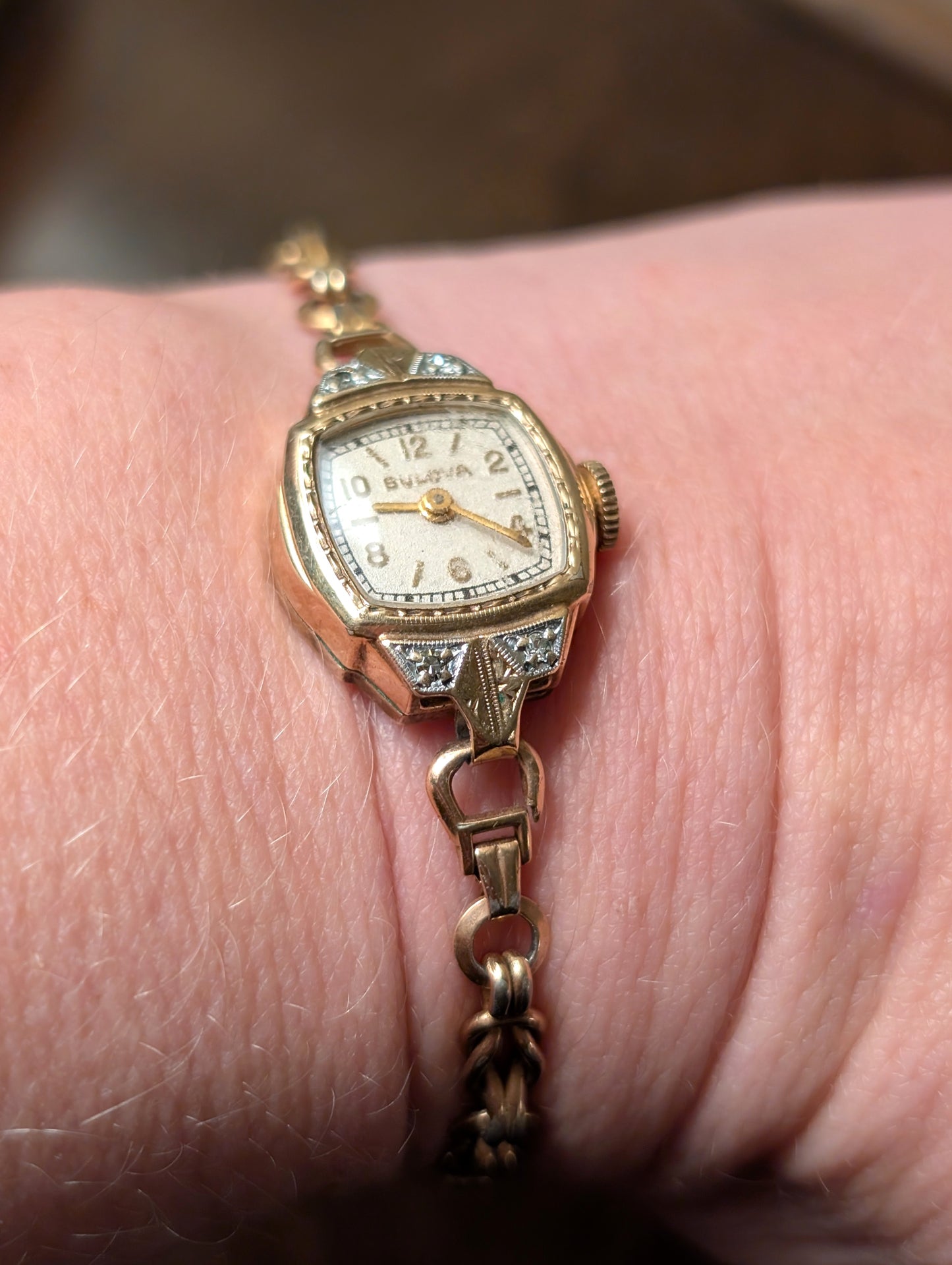 Lady Bulova Watch with Diamonds includes Original Box