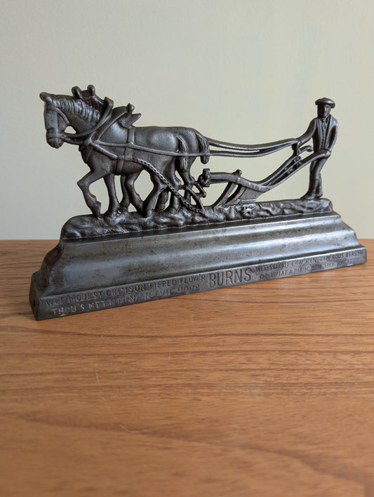 Iron Robert Burns Doorstop