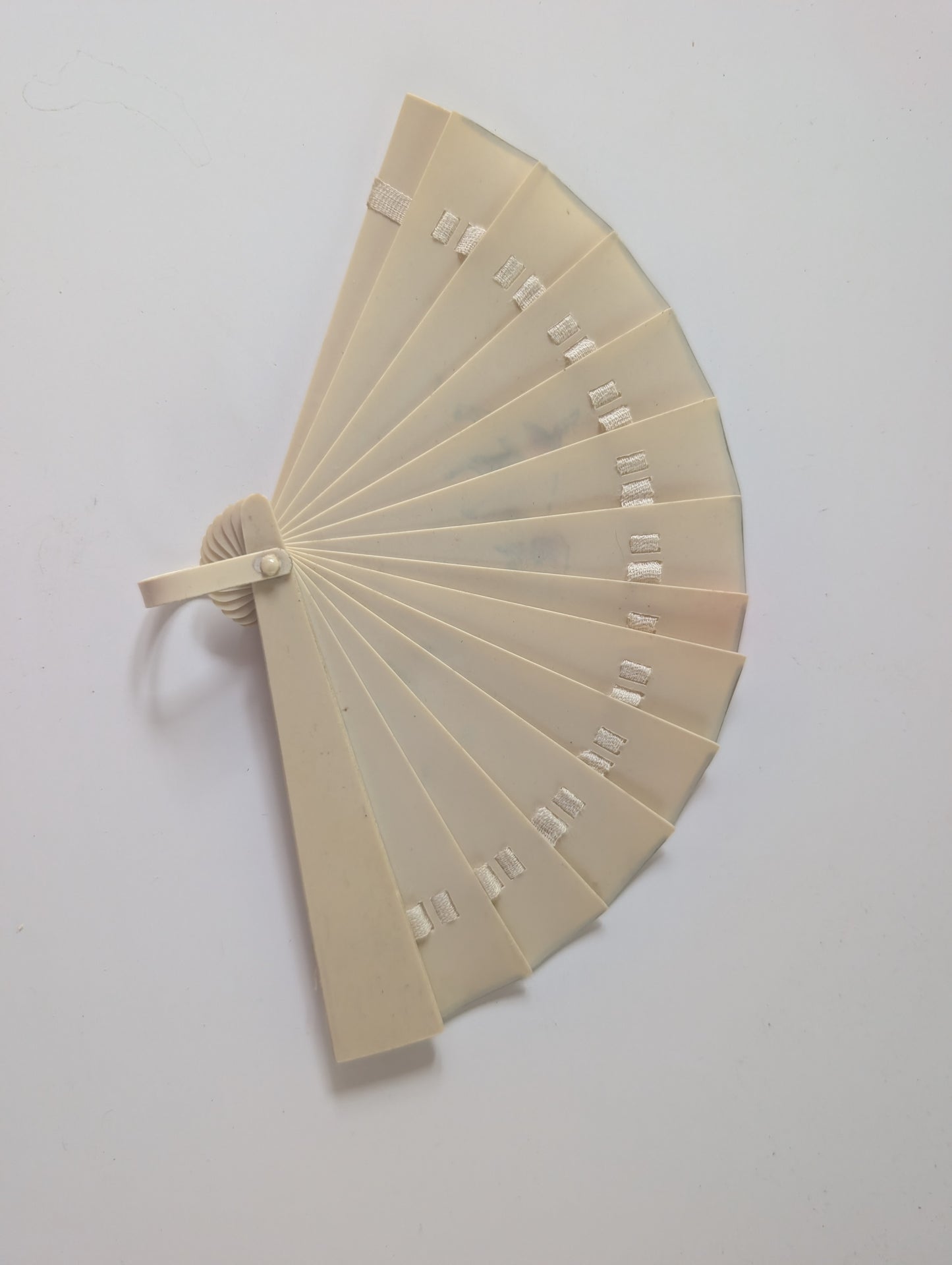 Small Antique Hand Painted Celluloid Fan