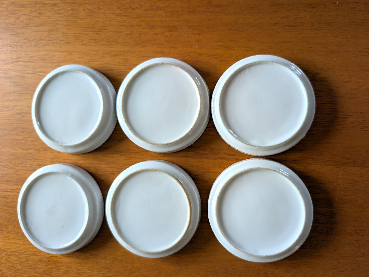 Set of Six Vintage Ceramic Coasters