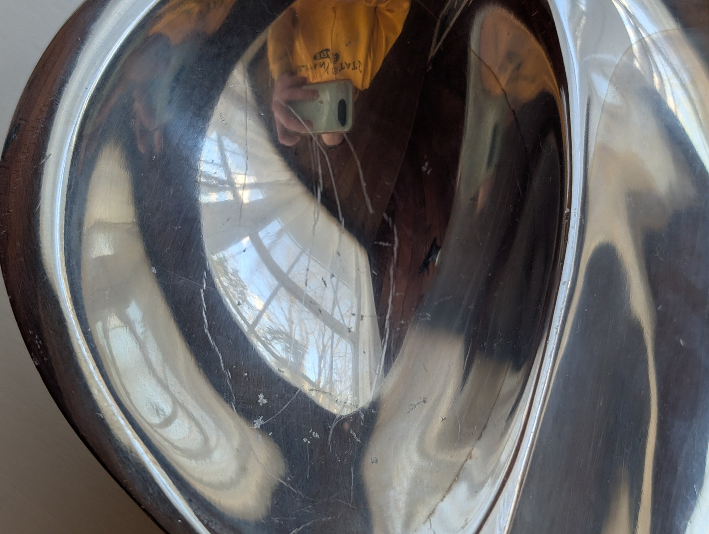 Vintage Nambé 560 Chip and Dip Serving Bowl Heavy Duty 8.5lbs Metal Alloy