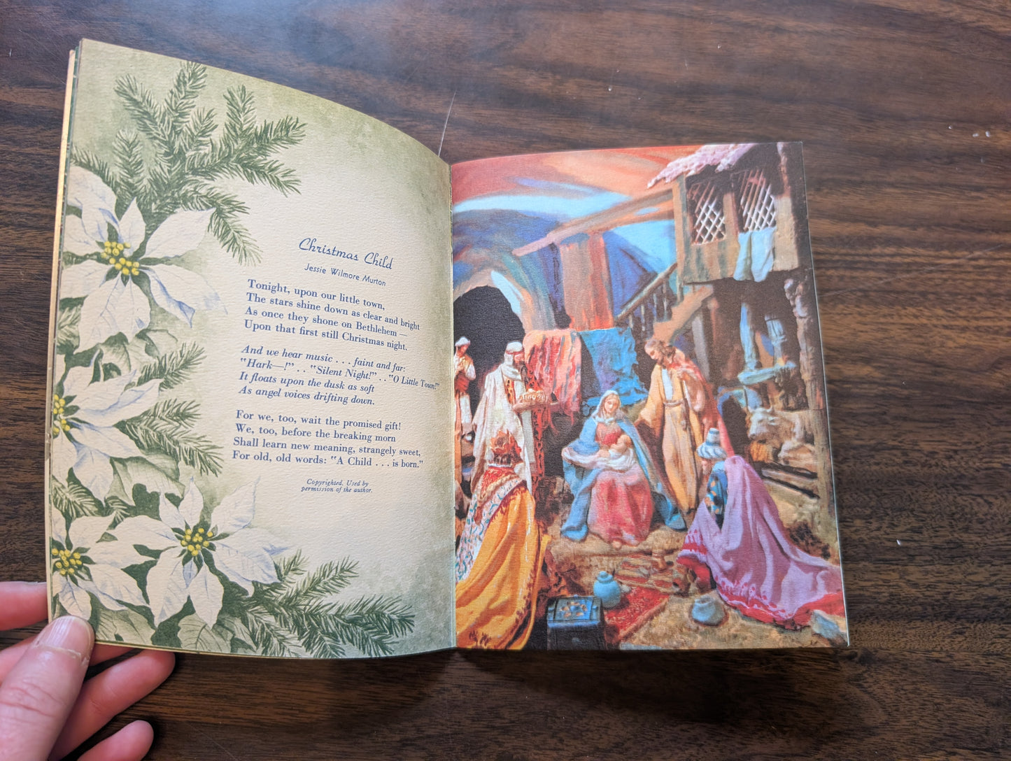 1959 Christmas Greetings Poetry Book By Ideals Productions