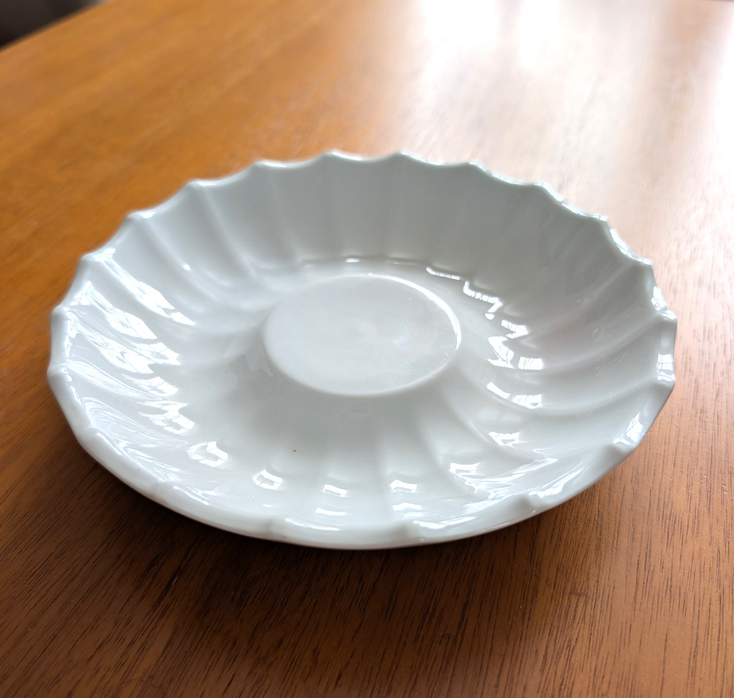 Royal Copenhagen White Scalloped Dish