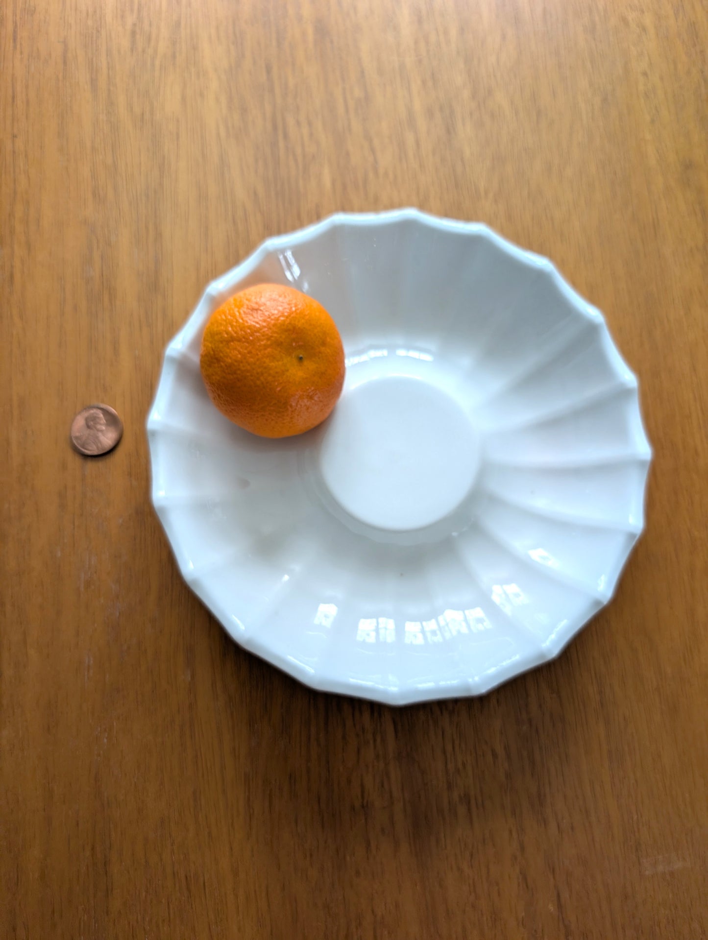 Royal Copenhagen White Scalloped Dish