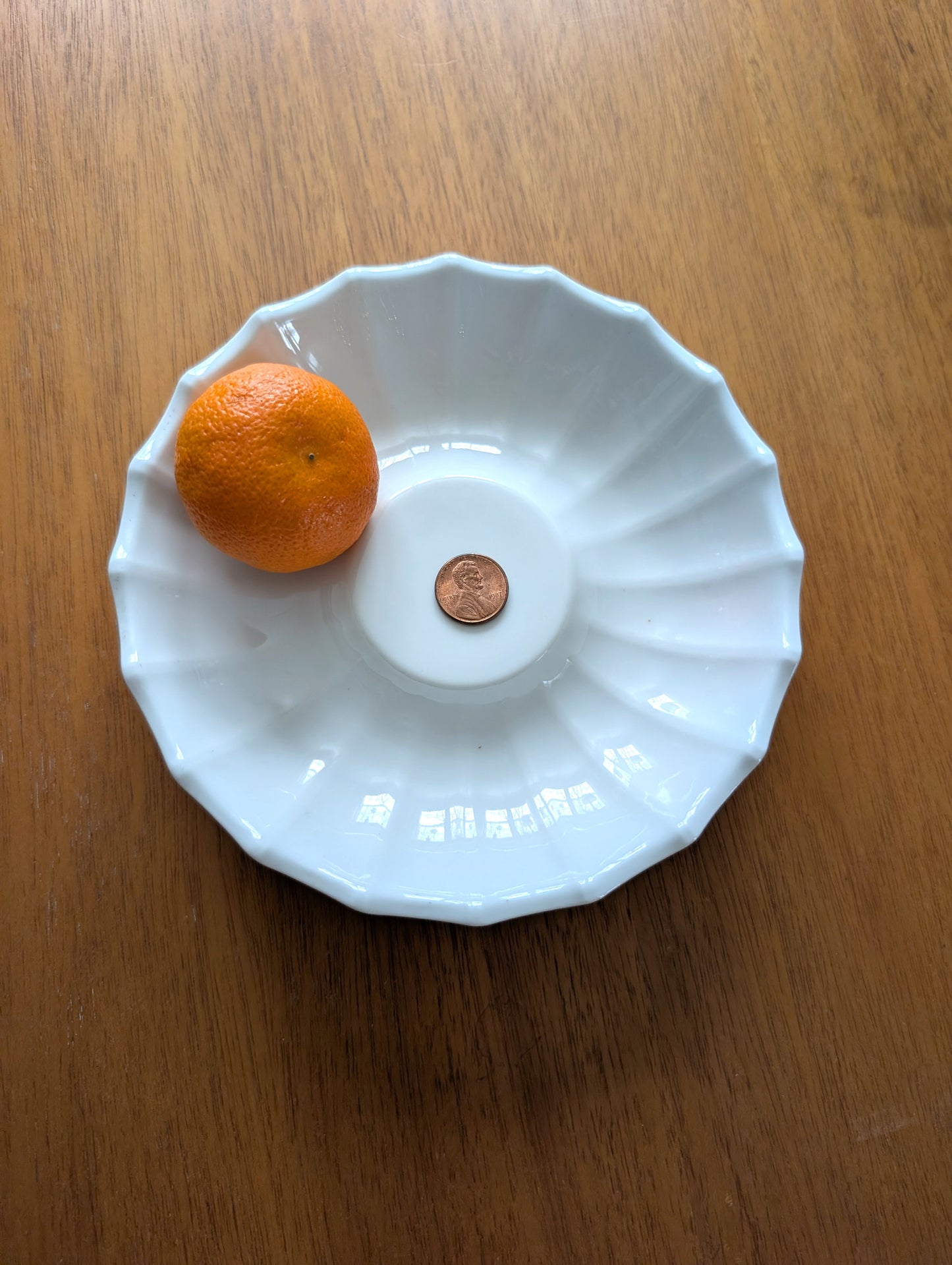 Royal Copenhagen White Scalloped Dish