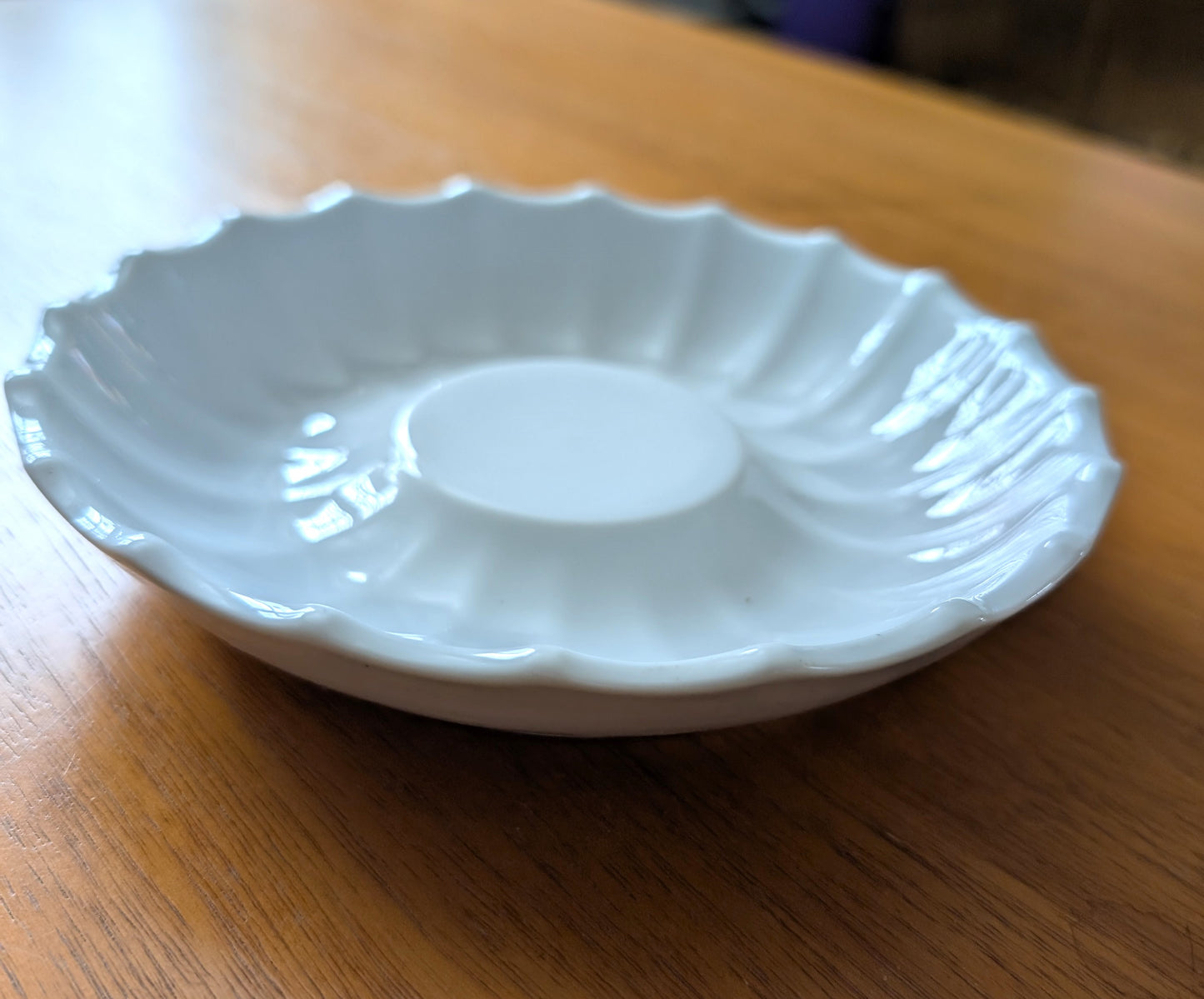 Royal Copenhagen White Scalloped Dish
