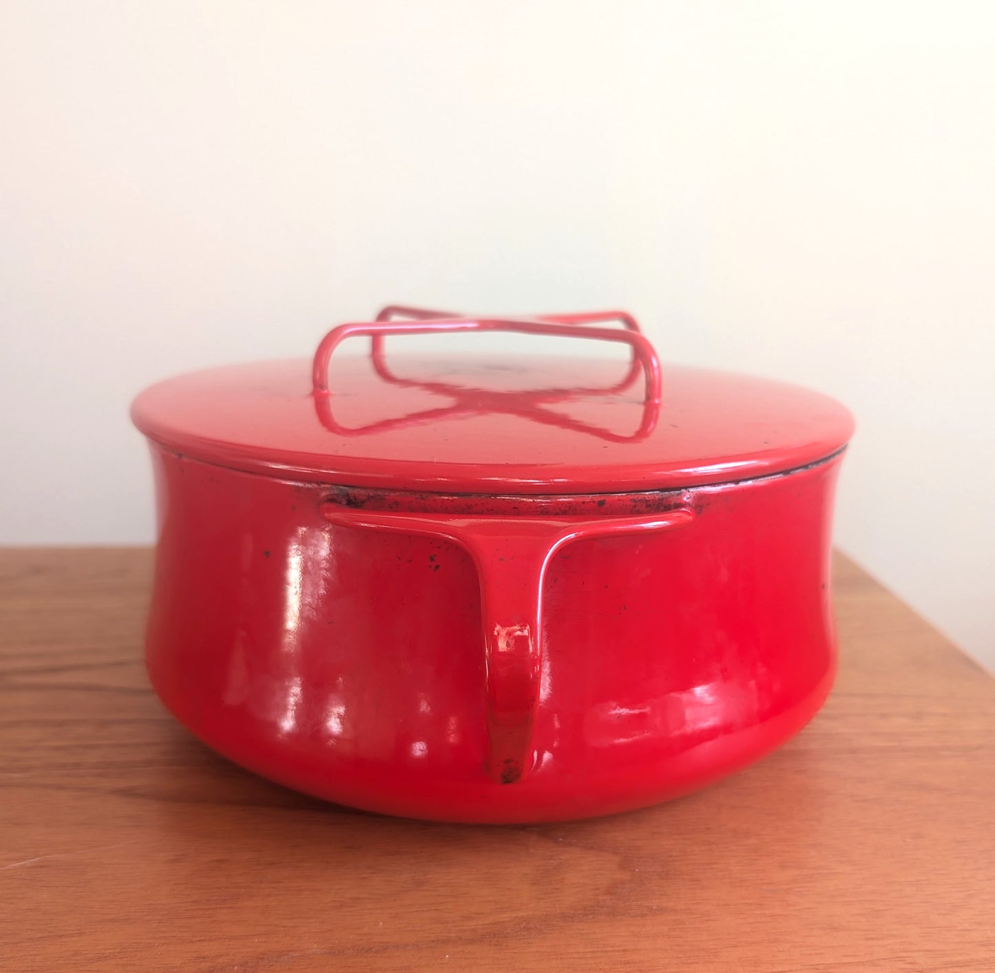 Dansk Kobenstyle Tomato Red 4 Quart Enamel Covered Pot