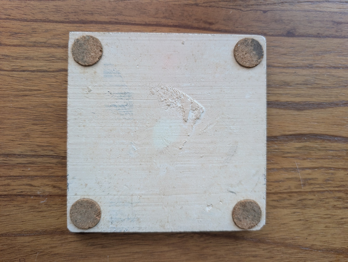 Delft Blue and White Tile 5 1/8 inches featuring Sail Boat Chipped Corner