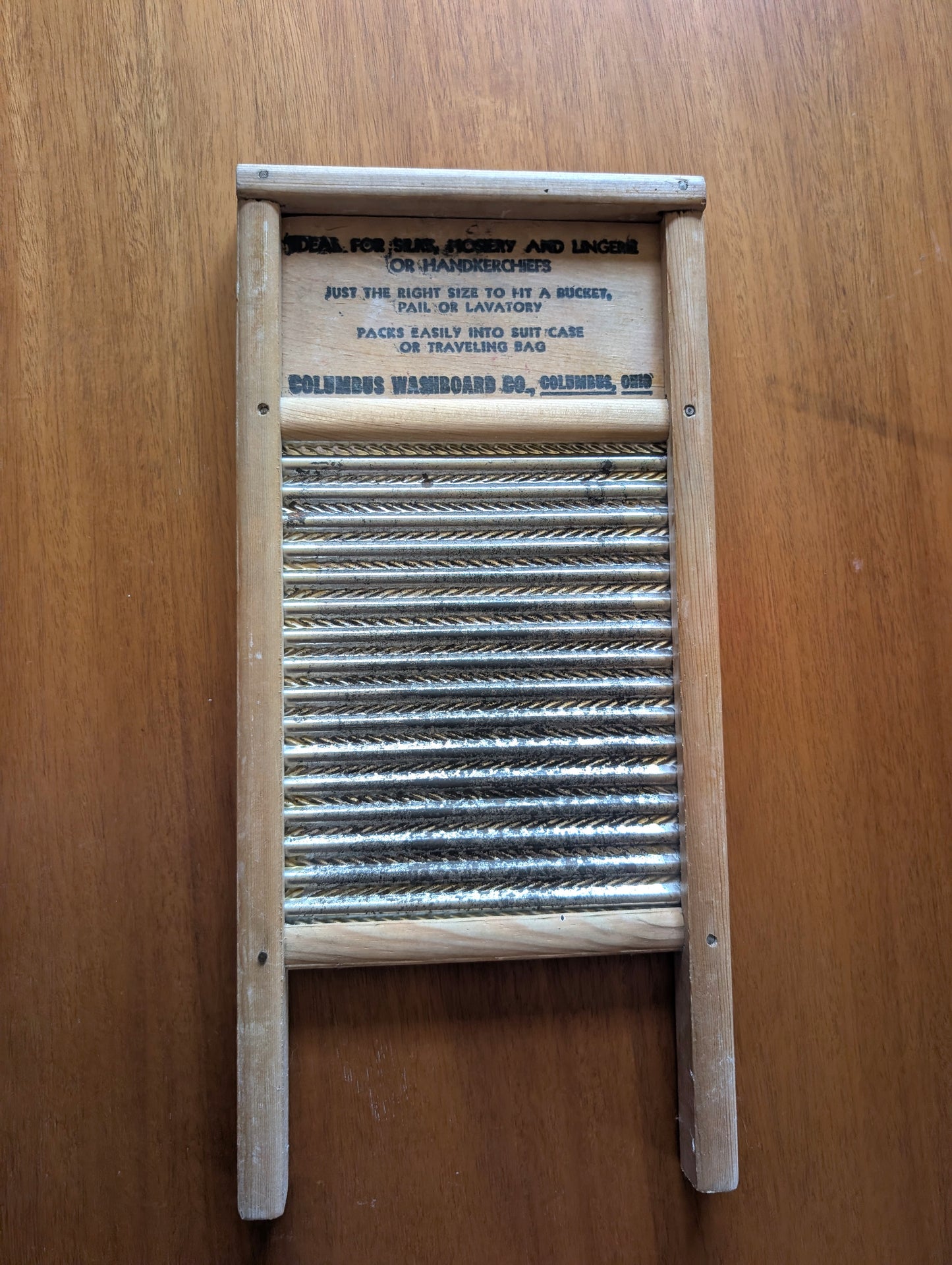 Vintage Columbus, OH Washboard Co. Dubl Handi Washboard