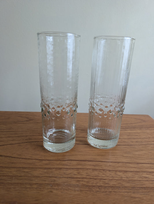 Pair of 1960s Iittala Tapio Wirkkala Highball Glasses