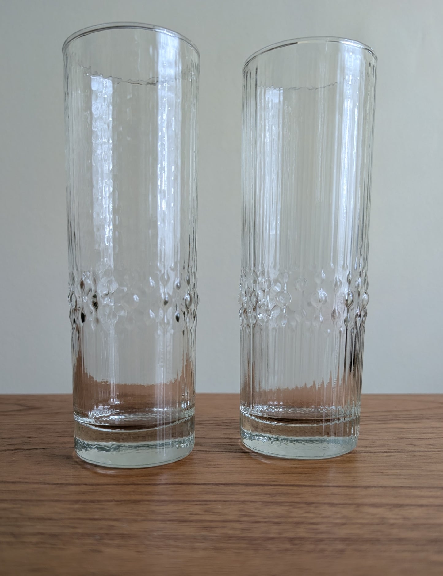 Pair of 1960s Iittala Tapio Wirkkala Highball Glasses