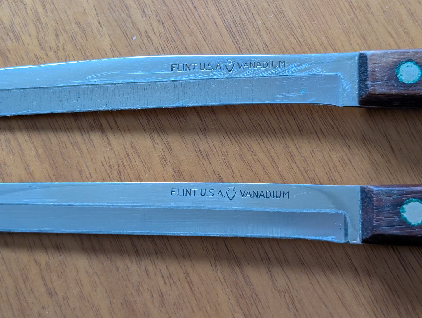 Vintage Flint USA Stainless Vanadium Kitchen Knives