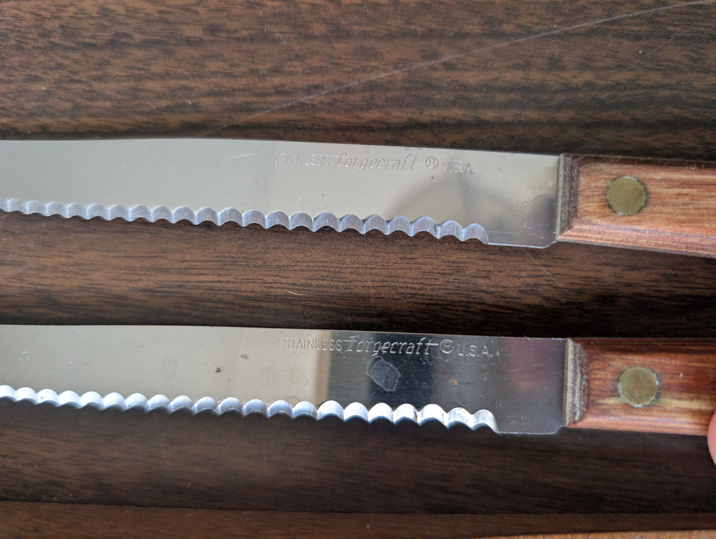 Forgecraft By Washington Forge Set of 2 Stainless Steel Knives & Holder