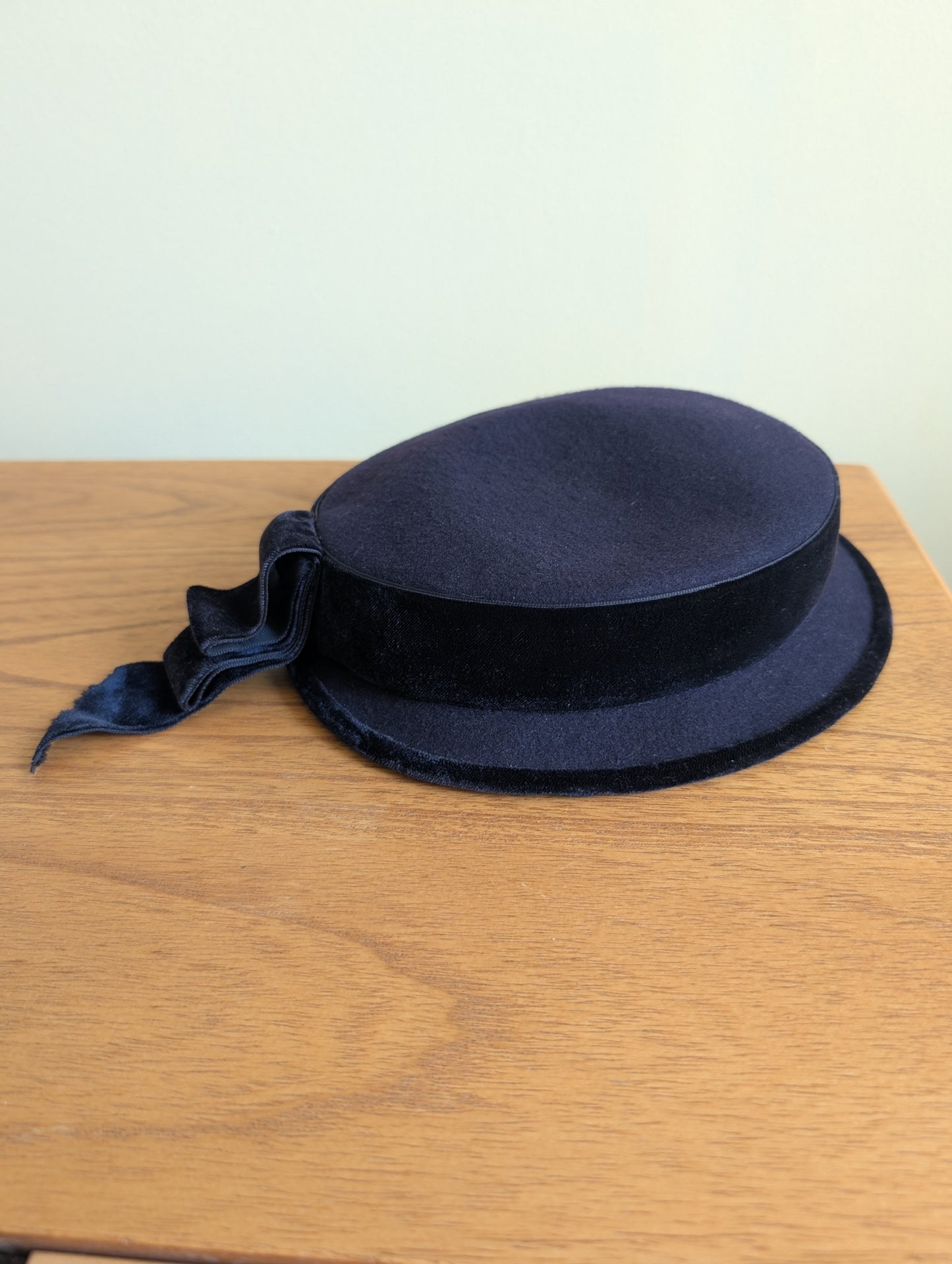 1940s Henry Pollak Navy Blue Hat