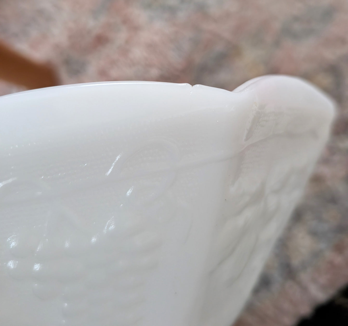Anchor Hocking "Harvest Grape" Milk Glass Bowl