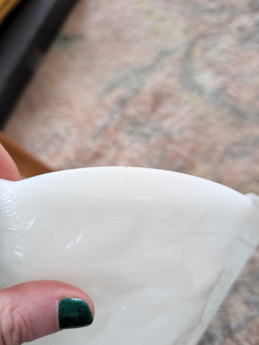 Anchor Hocking "Harvest Grape" Milk Glass Bowl