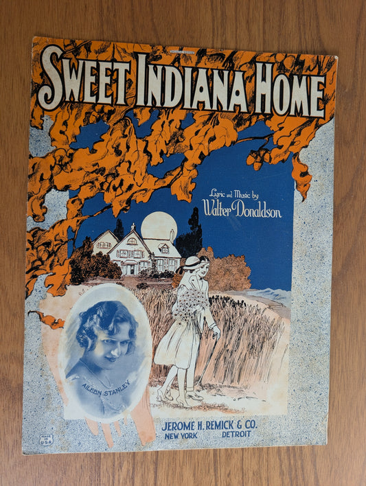 Sweet Indiana Home by Walter Donaldson for Piano