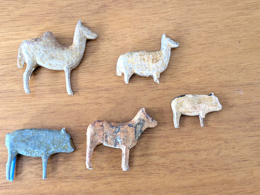 Injured Folk Art Toy Animals