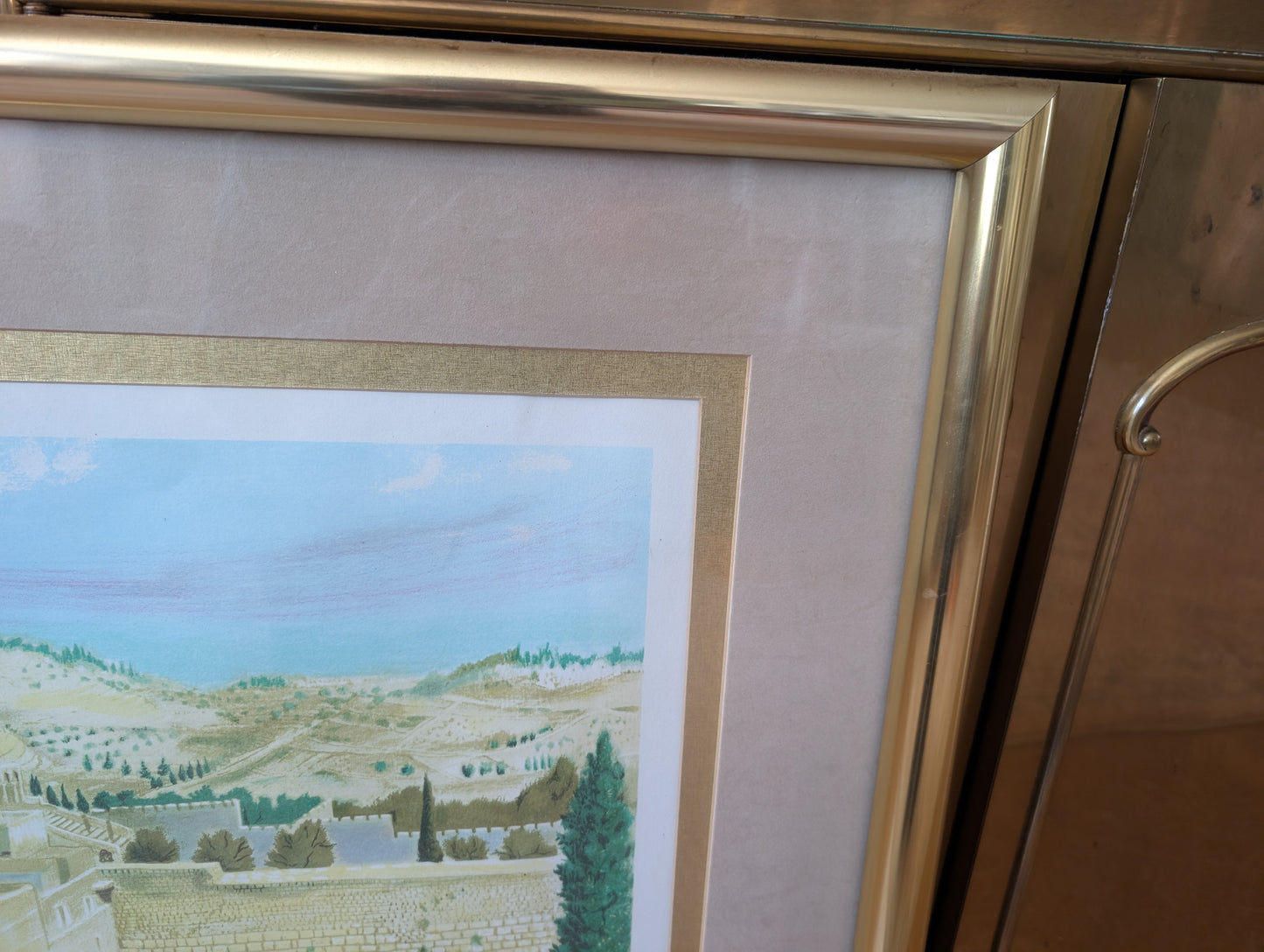 Framed Lithograph by Nahum Gilboa