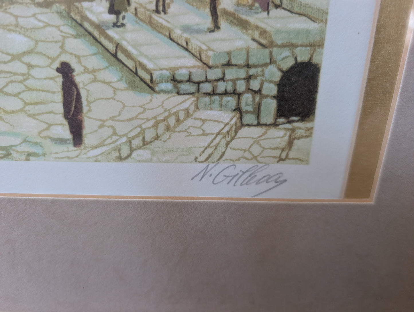 Framed Lithograph by Nahum Gilboa