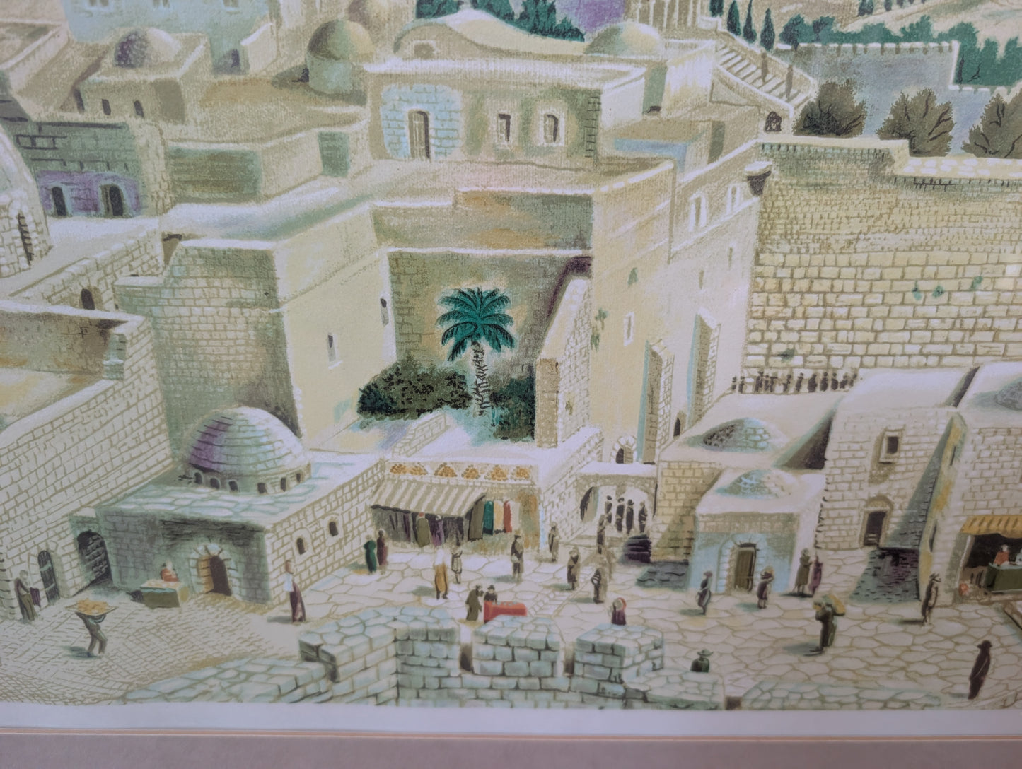 Framed Lithograph by Nahum Gilboa