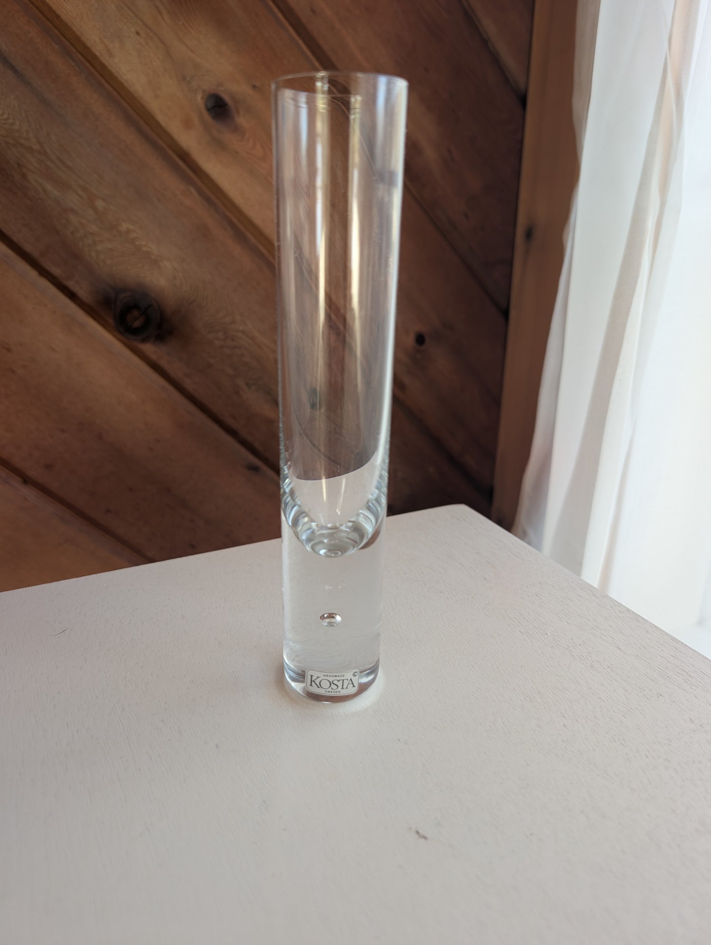 Kosta Boda Pippi Clear Glass Bud Vase