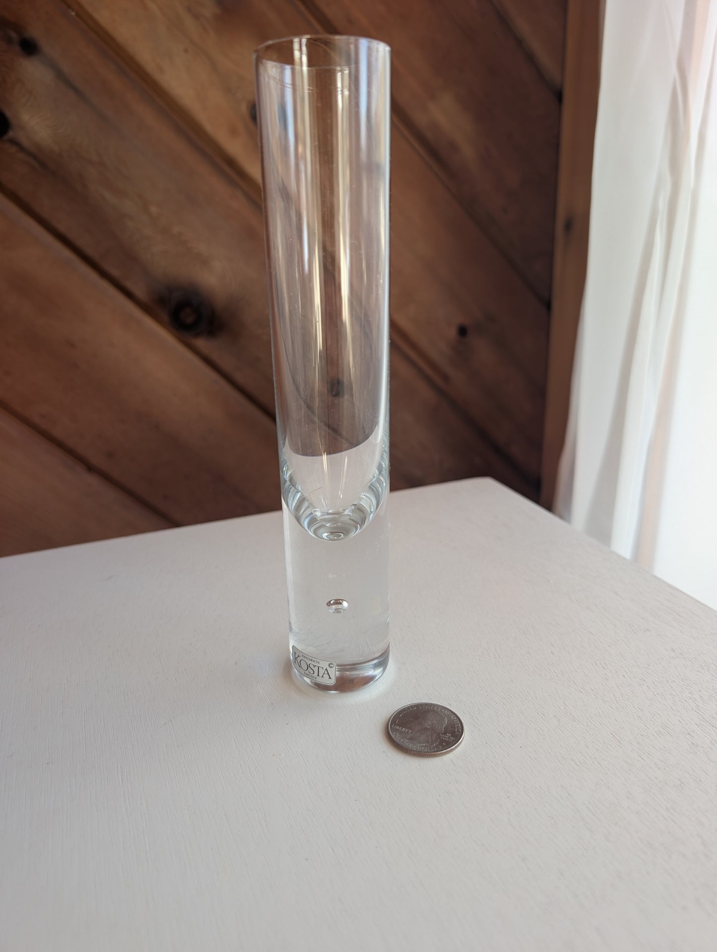 Kosta Boda Pippi Clear Glass Bud Vase