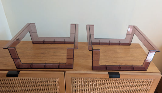 Two LP Record Stands by Music Library Oxford Pendaflex Corp