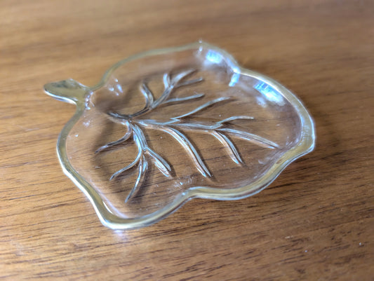 Small Hazel Atlas Glass Leaf Dish