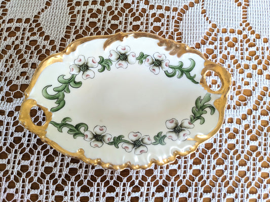 White Limoges Trinket Dish