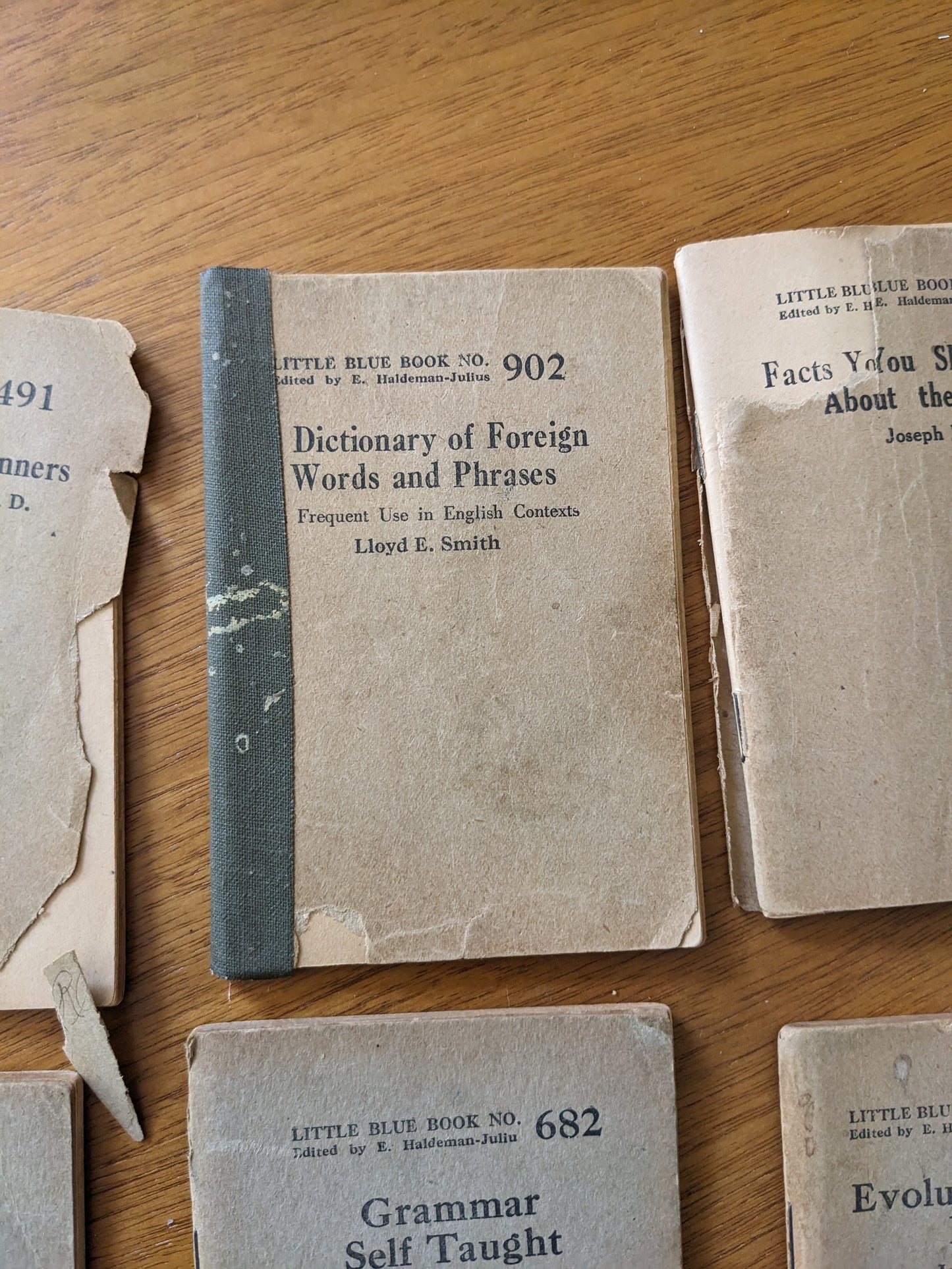 10 Little Blue Books from the 1920s