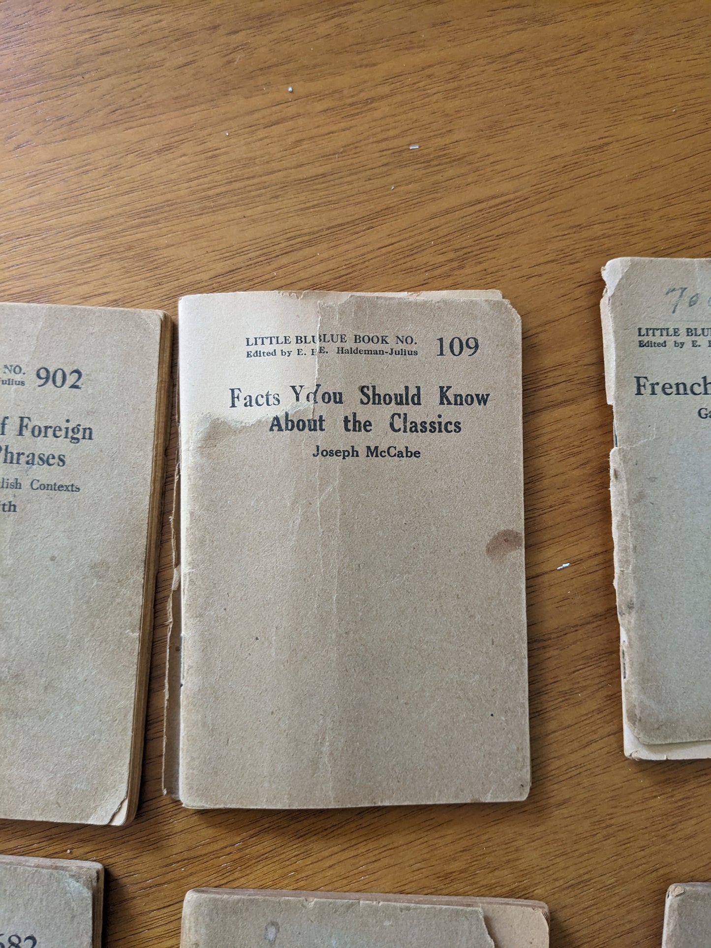 10 Little Blue Books from the 1920s