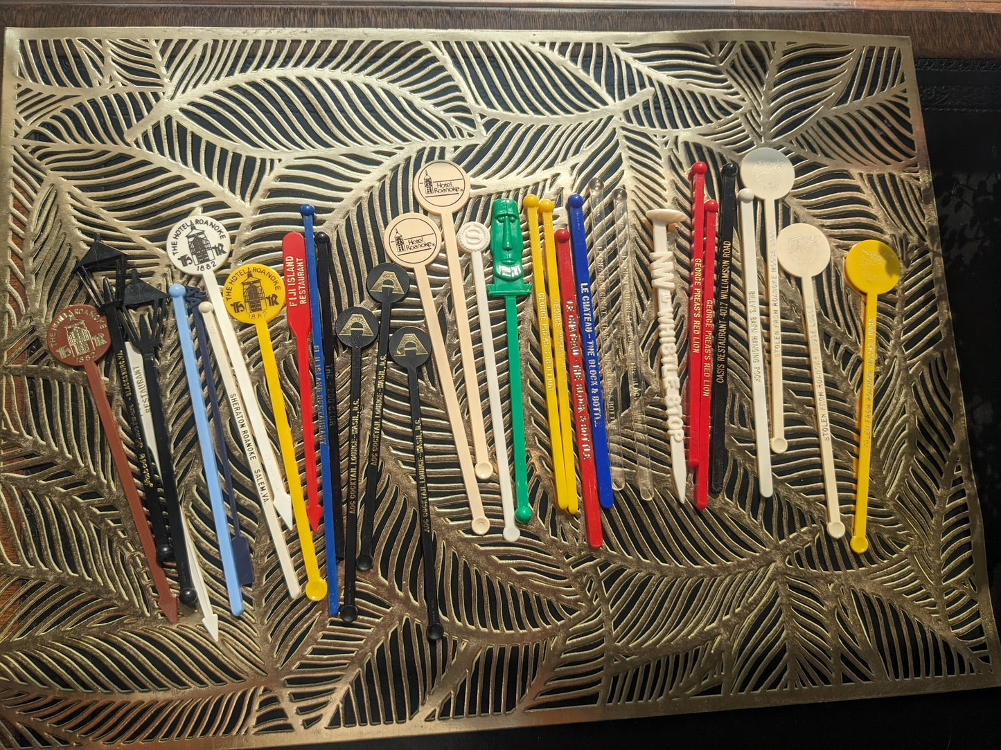 30 Vintage Swizzle Sticks