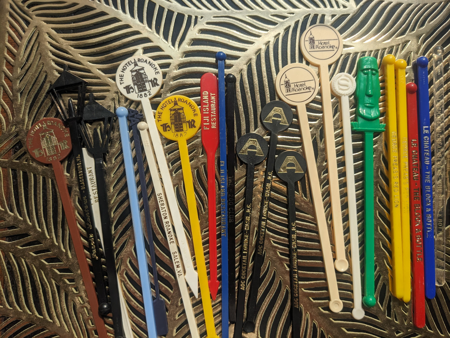 30 Vintage Swizzle Sticks