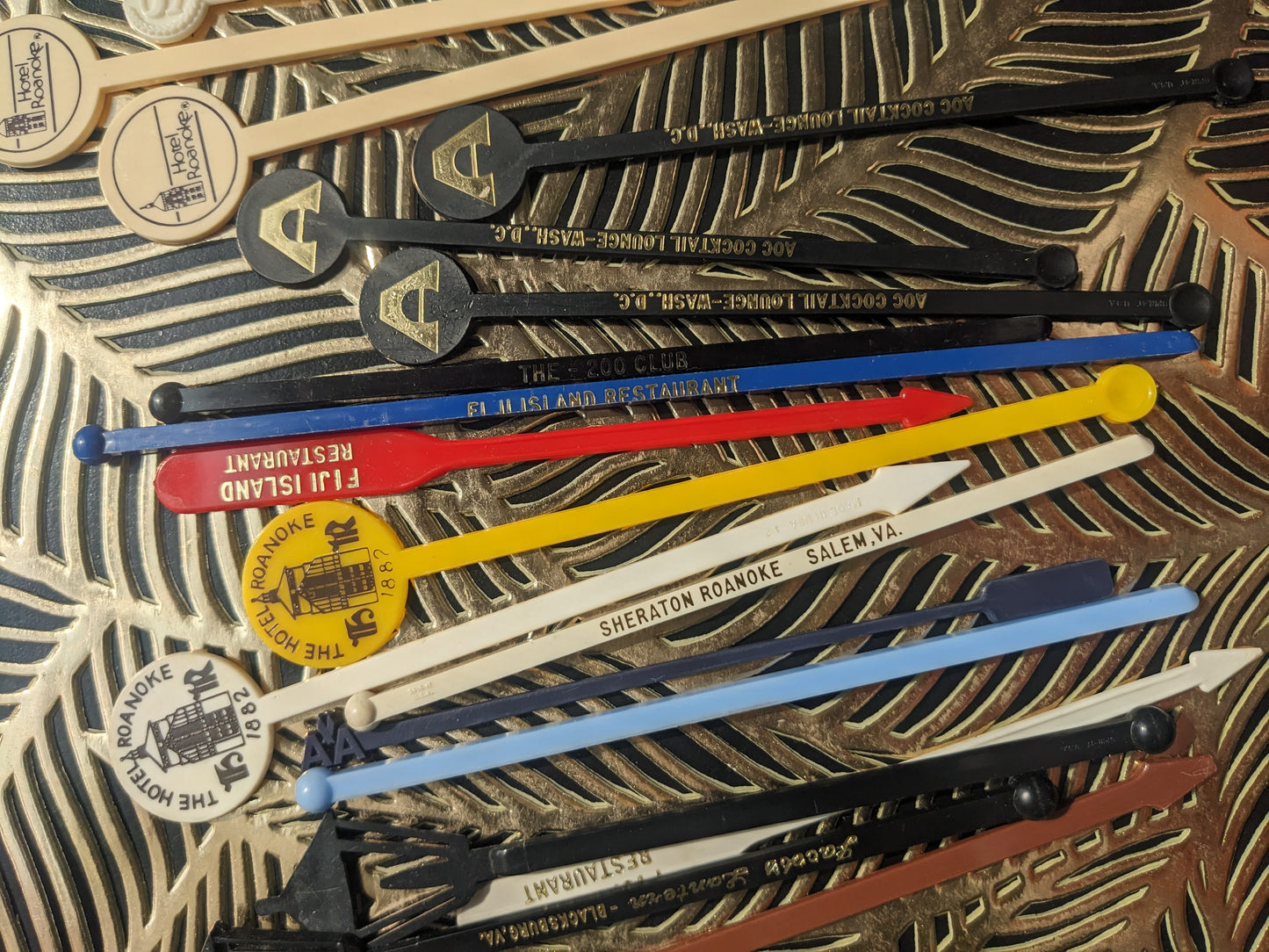 30 Vintage Swizzle Sticks