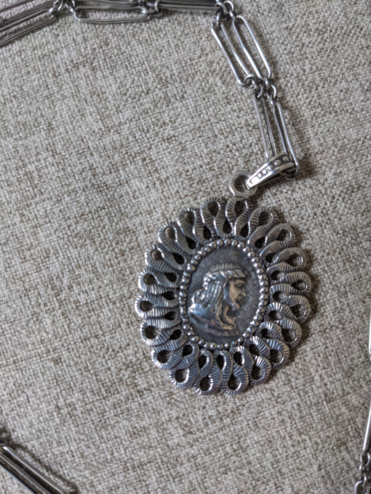 Religious Silver Necklace