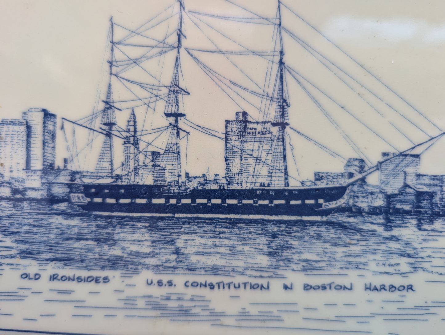 Vintage Pair of Delft Hand Painted Tiles