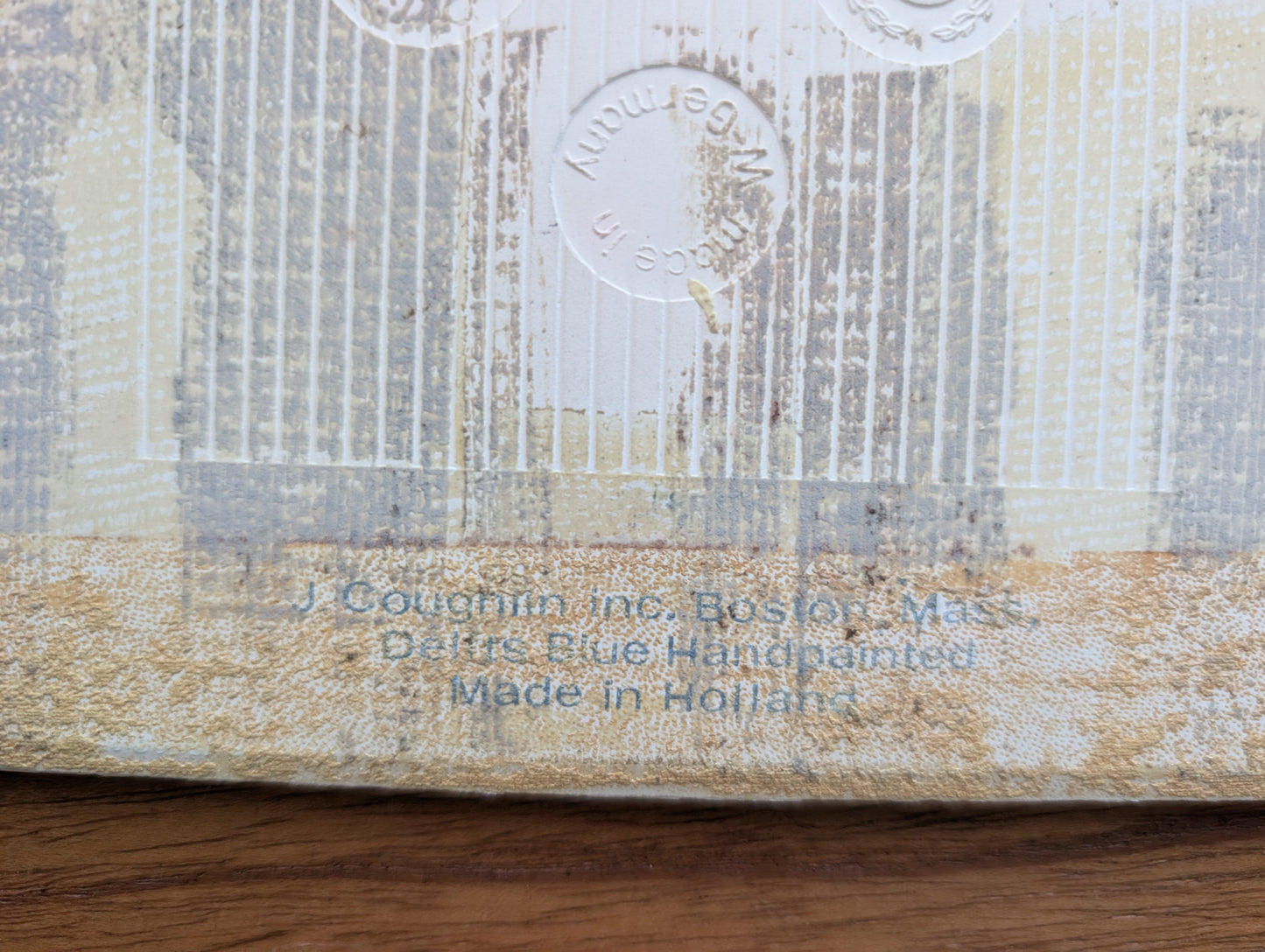 Vintage Pair of Delft Hand Painted Tiles