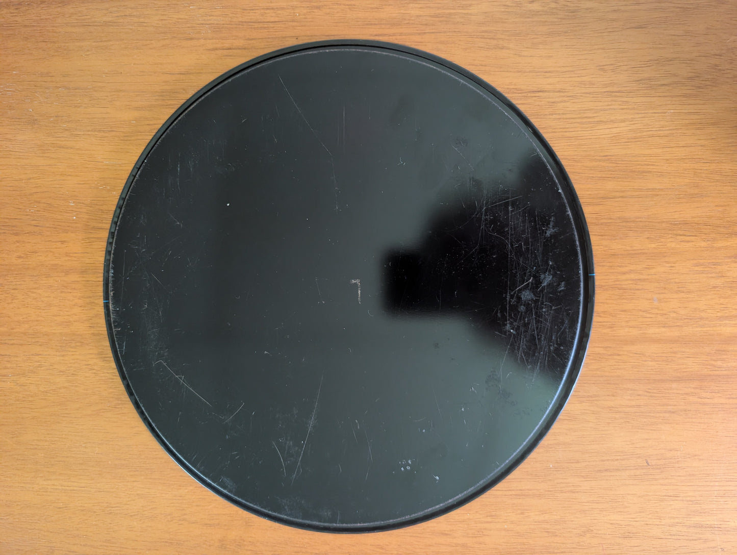 1960s Nevada USA State Black Round Metal Vintage Souvenir Serving Tray