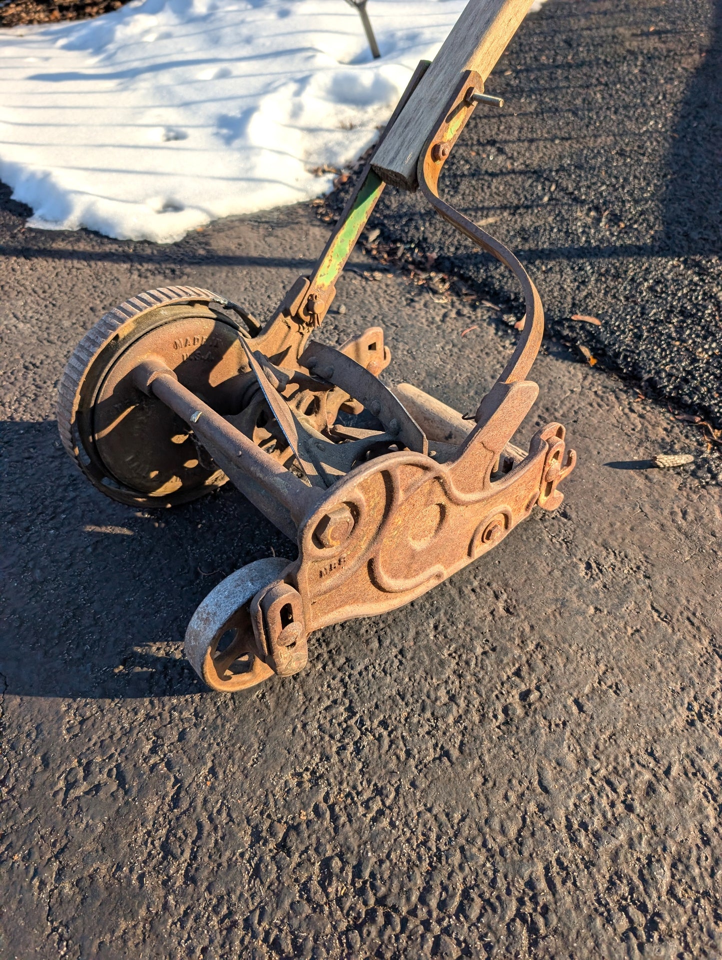 Rare Cast Iron Antique Coldwell Lawn Mower Made in Newburgh, NY